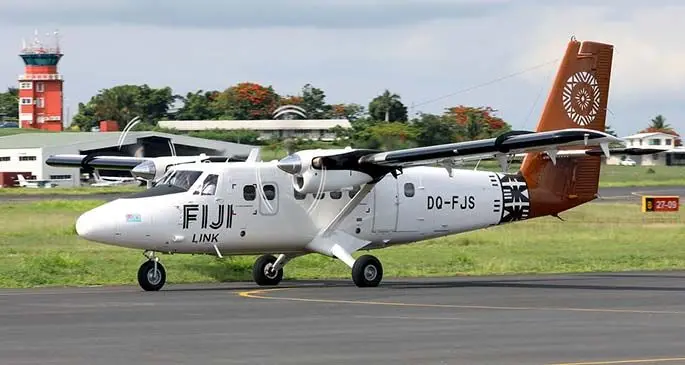 Fiji Link ATR42-600 DQ-FJY at Nadi International Airport.