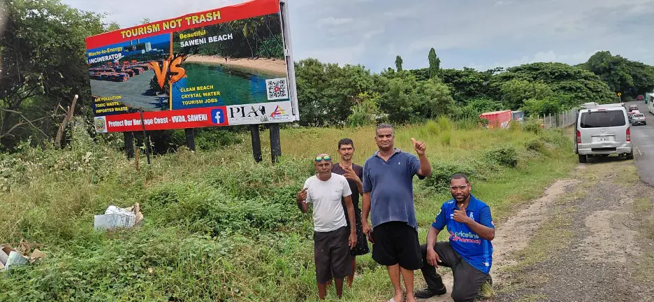 Tourism not trash: Vuda residents raise billboard against incinerator