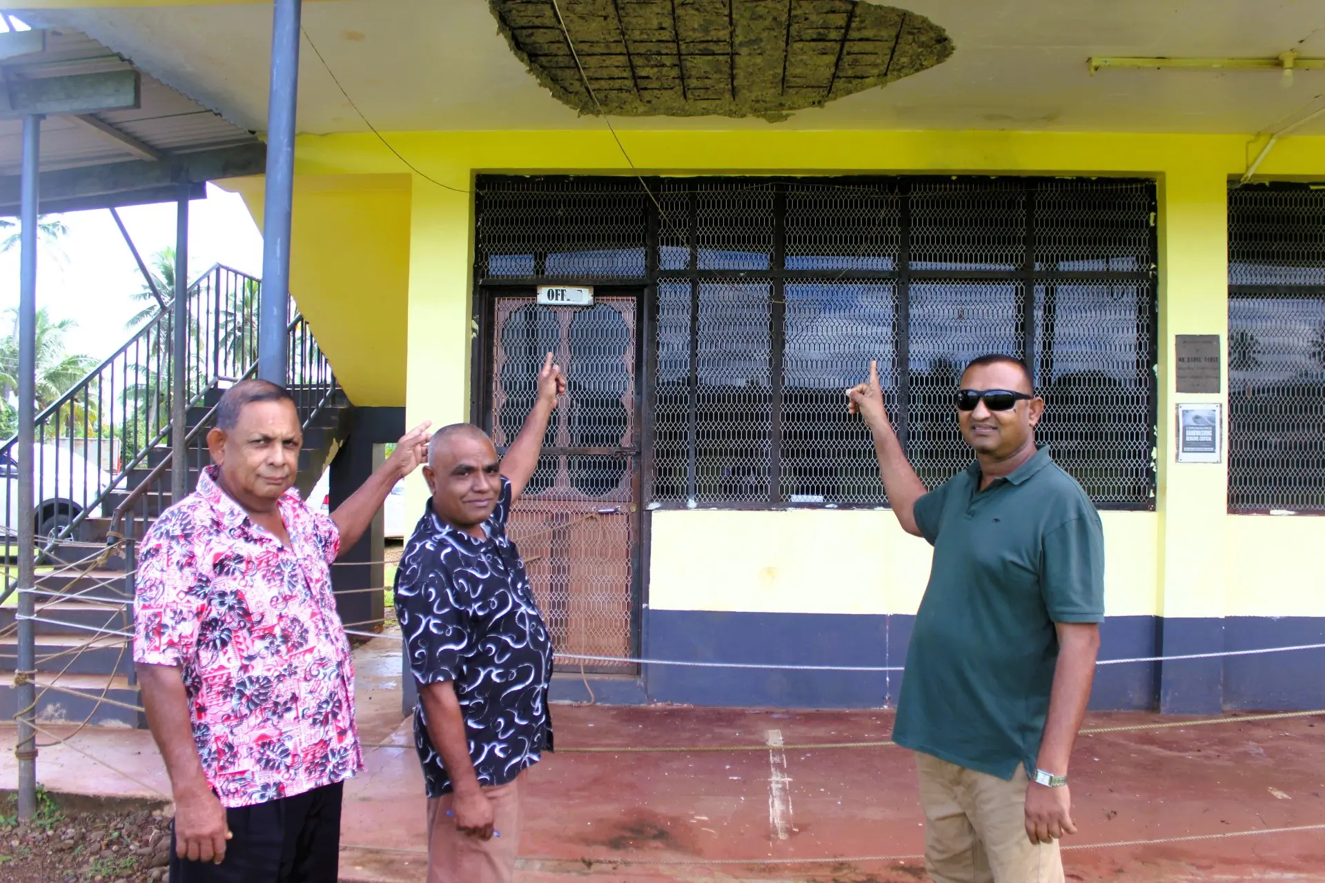 Waiqele College in Labasa school management shows the Occupational Health and Safety (OHS) non-compliance issue. Photo: Sampras Anand