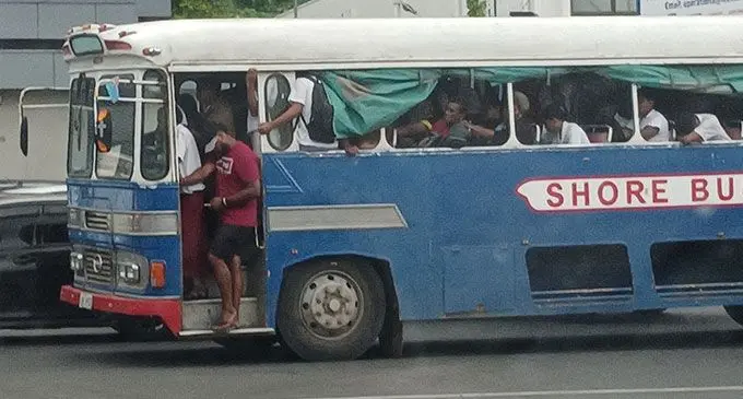 Shore bus was spotted along the Queens Road. Photo: Ronald Kumar