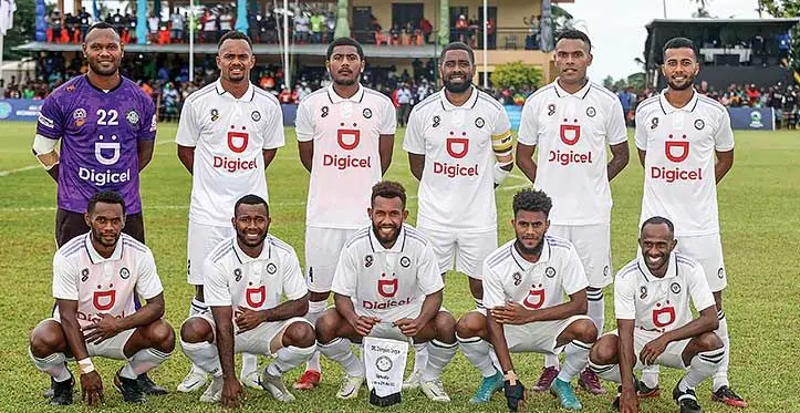 Members of the Suva Football team in Vanuatu. Photo: OFC Media