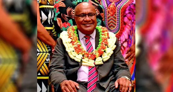 Minister for Trade, Manoa Kamikamica, During the Launch of THRIVE 