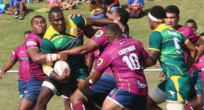 Action from the Lautoka-Tailevu match during the 2020 Skipper Cup comp. Lautoka and Tailevu are among the only four rugby union members that has submitted their vaccination details to Fiji Rugby Union.