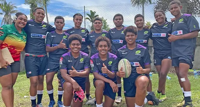 The Kadavu Stallions women’s 7s team. Photo: Ioane Asioli