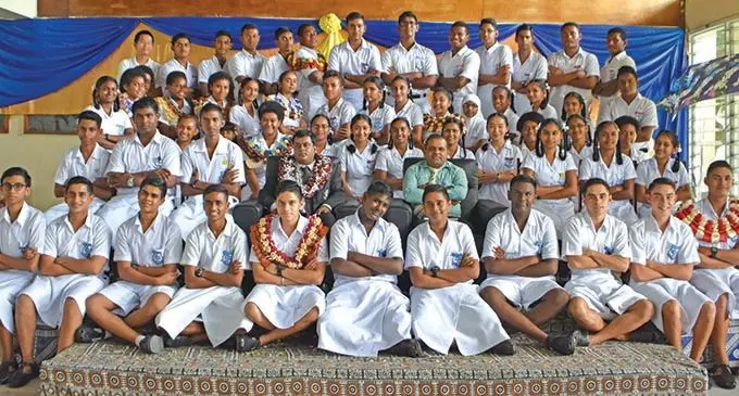 Newly inducted prefects of Labasa College in Labasa on February 15, 2018. Photo:Shratika Naidu