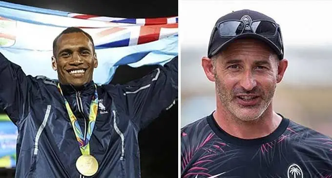 Olympic Gold medallist, Osea Kolinisau and former Fiji Airways 7s head coach Ben Gollings