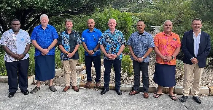 Fiji’s Acting Commissioner of Police Juki Fong Chew (fourth from left) with other Chiefs of Police at the Pacific Islands Chiefs of Police Executive Leadership Team meeting in Sydney, Australia last week. Photo: Pacific Islands Chiefs of Police.