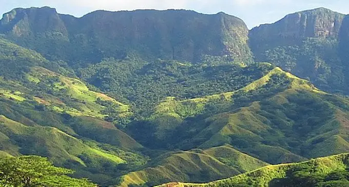 The hills on the side of the Pacific’s first green mine, owned by Lion One in Tuvatu, outside Nadi. Photo: Lion One Metals