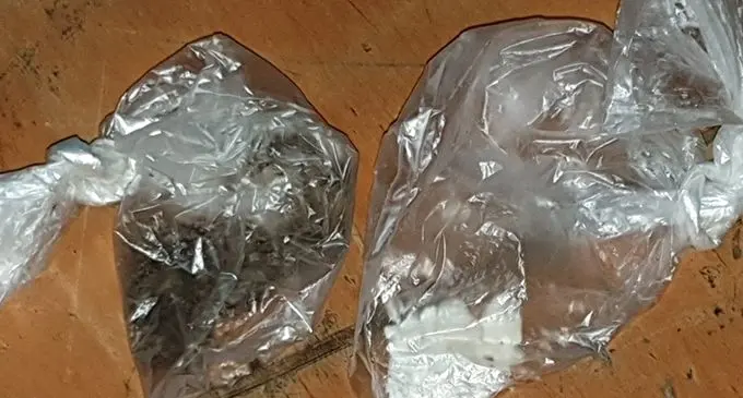 Substances belived to be illicit drugs allegedly found in the German national's possession. PHOTO: Fiji Police Media Unit