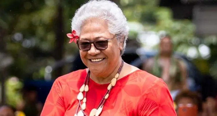Samoan chieftess, Fiame Naomi Mata’afa. 