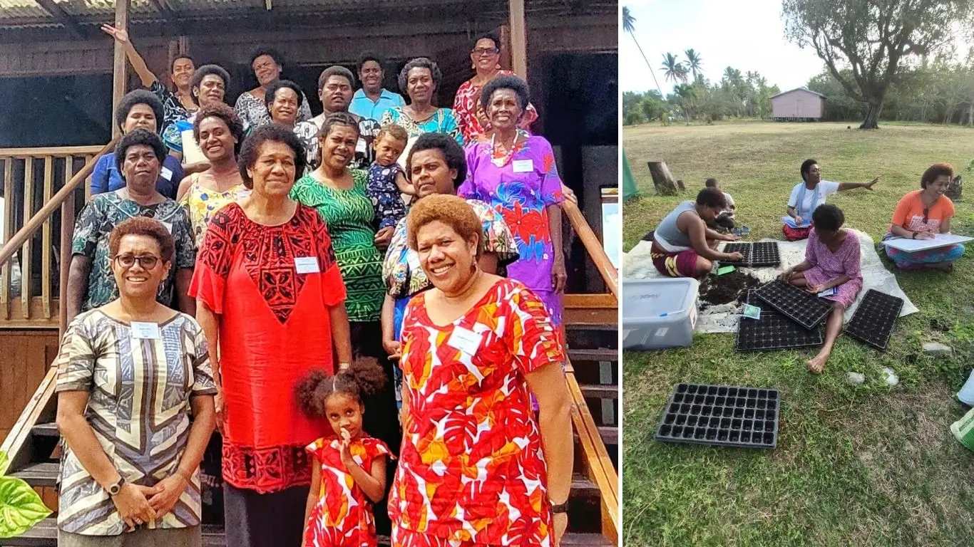 the Bia I Cake Women’s Cooperative at Bia-i-Cake settlement in Nagigi,