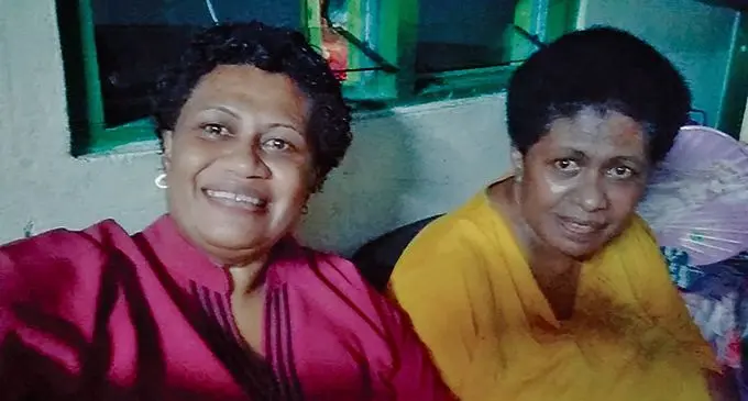 An earlier photo of Makarita Balenadogo (left) with her late mother Lavenia Vakatauvata Rovuru.