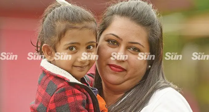 Beverly Kumar with her daughter, Amayra Ahana Prasad on April 27, 2022.  Photo: Ronald Kumar