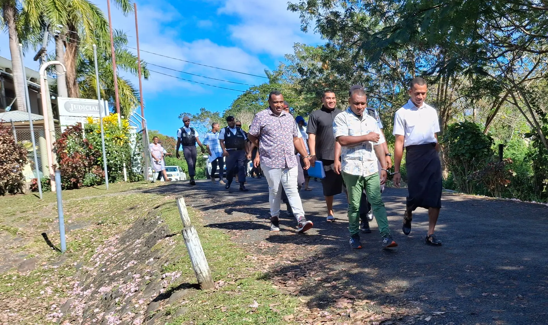 Some of the drug convicts at the High Court in Lautoka.