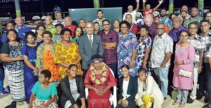Alini Namocemoce, seated alongside other stakeholders. Photo: Waisea Nasokia