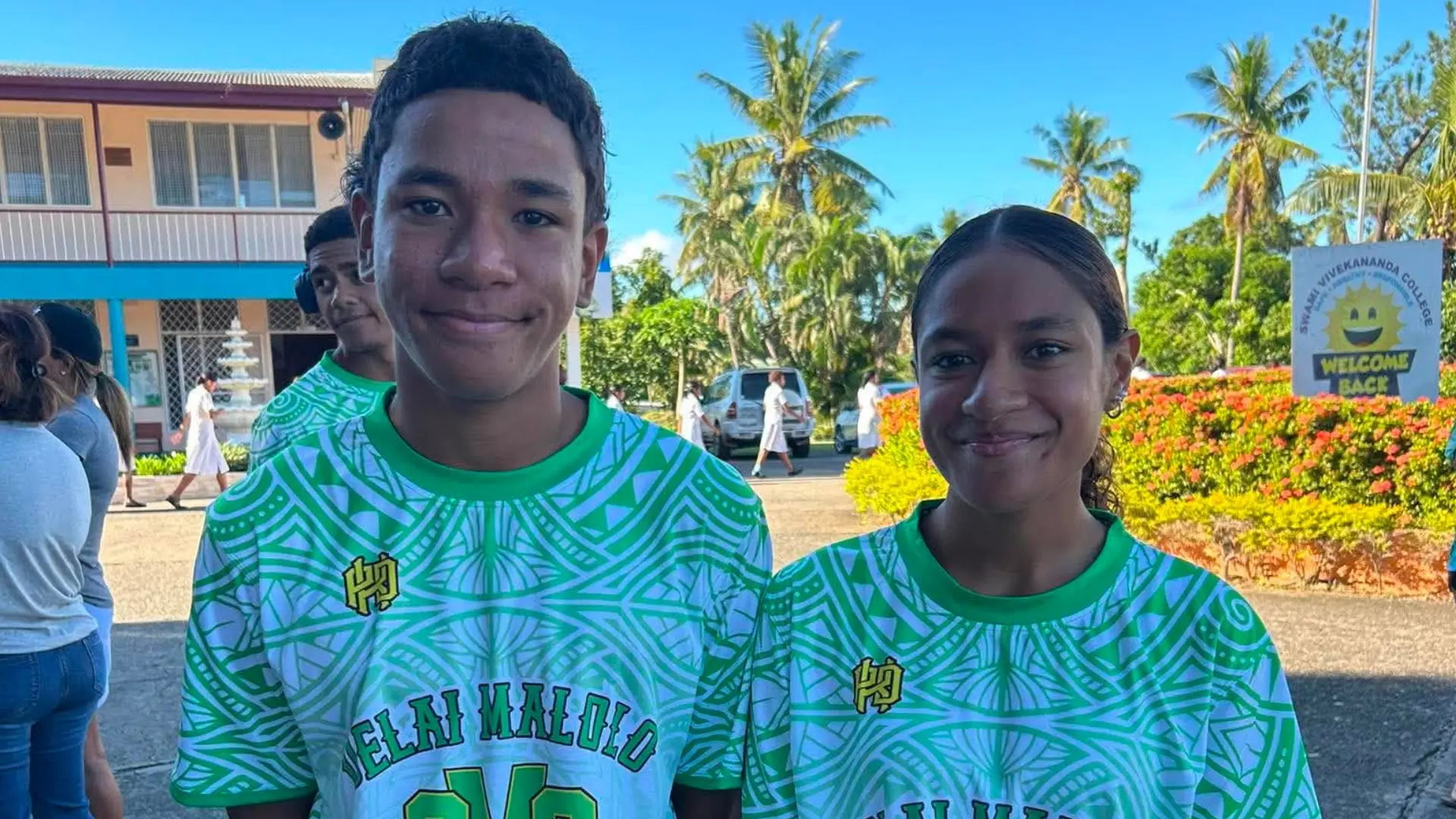 Swami Vivekananda College (SVC) siblings Peter and Marleeana Erasito. Photo: Waisea Nasokia