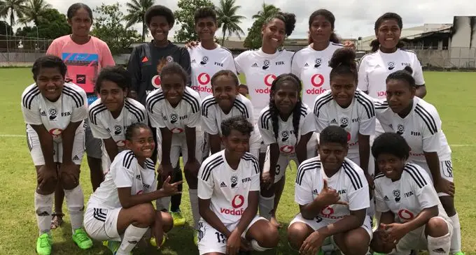 Suva Women Under-18 football team at the Fiji FA ground in Vatuwaqa, Suva on March 3, 2018 Photo: Grace Narayan