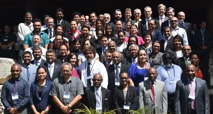 Participants at the Regional International Arbitration conference at the Westin Fiji Resort and Spa on Denarau yesterday. Photo: WAISEA NASOKIA