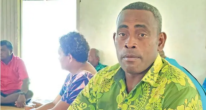 Nasoki Village headman Inia Cakacaka.