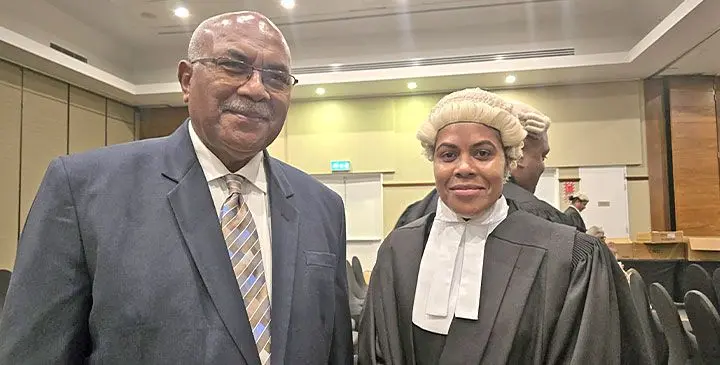 Kelera Rokovereni, with her uncle Rupeni Tokailagi in Suva on March 25, 2025. Photo: Sosiveta Korobiau