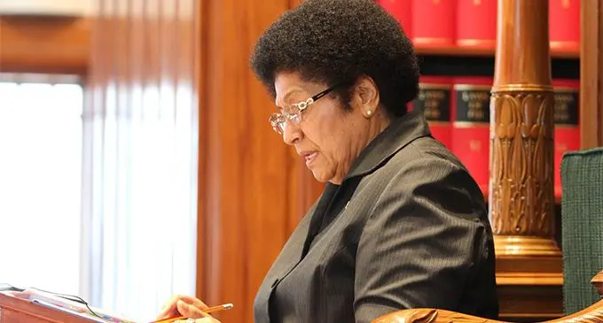Speaker of the Parliament of Fiji Dr Jiko Luveni.   Photo: Parliament of Fiji
