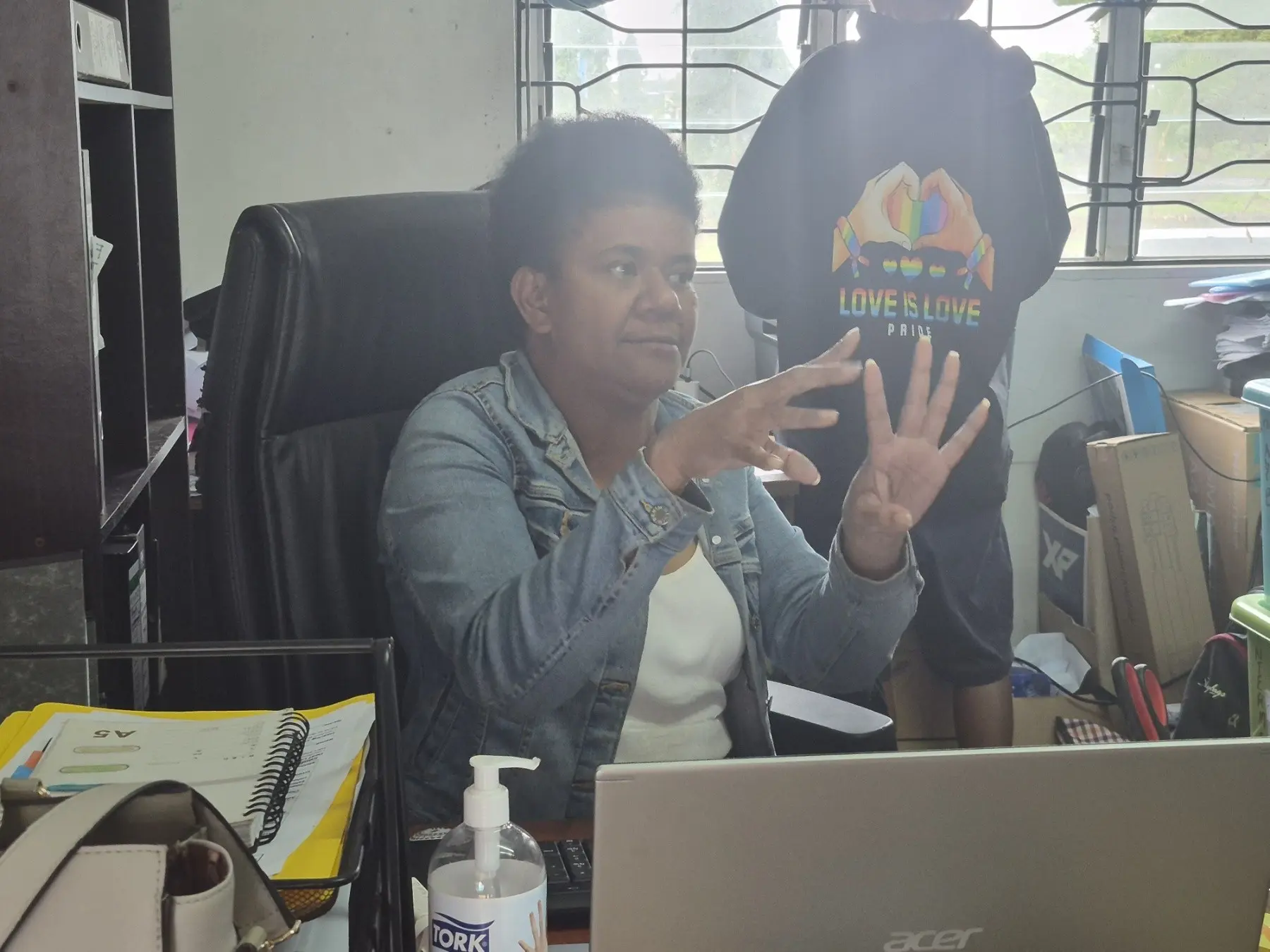 Fiji Association of the Deaf project officer Makarita Baumuri. Photo: Kaneta Naimatau