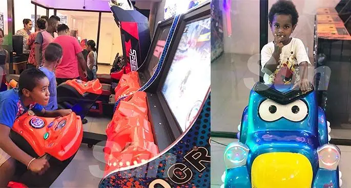 Children having a good time at the amusement centre in Labasa. Photo: Laisa Lui.