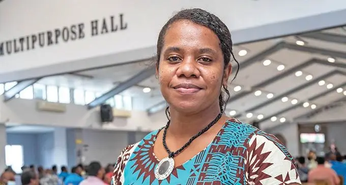 Kelera Salaba is happy after being selected for the Pacififc Labour Scheme.  Photo: Leon Lord