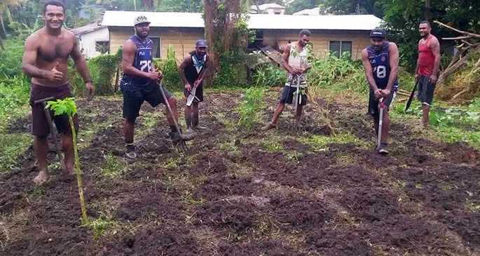 The group of six men offering a range of housing maintenance and farming services on Barter for Better Fiji