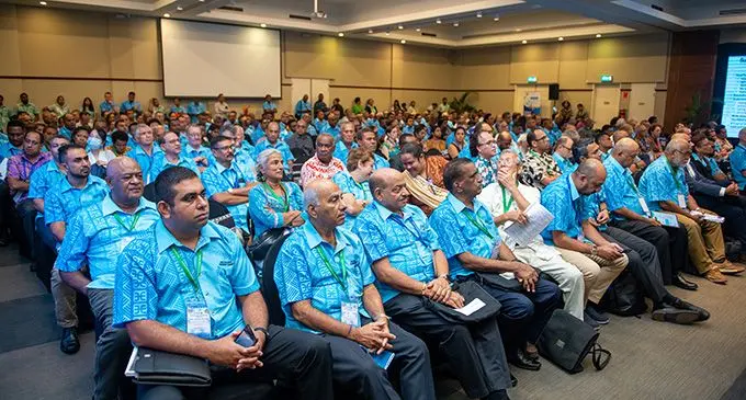 Participants of Day 2 of the 2023 National Economic Summit at the Grand Pacific Hotel on April 21, 2023. Photo: Leon Lord