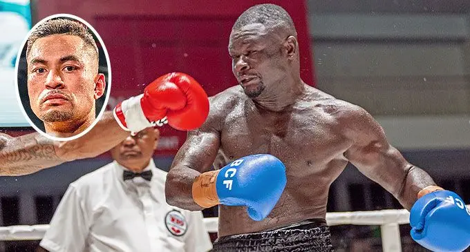 Former cruiserweight champion Joseph Kwadjo. Photo: Leon Lord (Inset: John Parker)