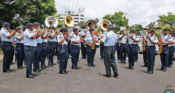 The Fiji Police Band took to the streets of Suva to share the spirit of the New Year on January 17, 2024. Photos: Police Media Cell