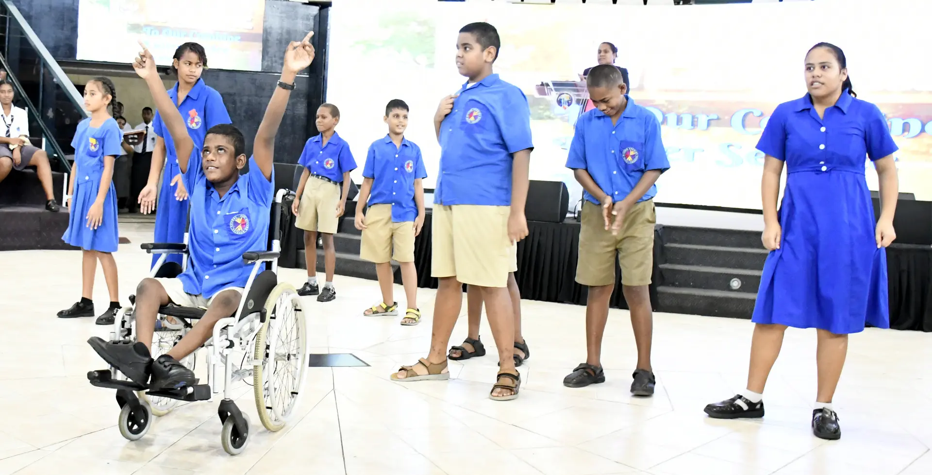 Hilton Special School students perform an action chorus at CMF Church in Kinoya on April 2, 2026. 