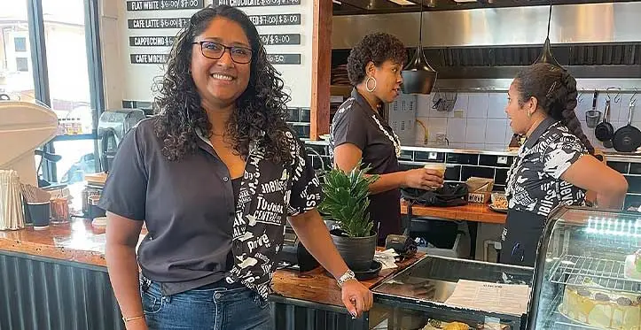Toorak Central Hospitality’s managing director and Women in Construction founder Julianne Verma with some employees of Toorak Central Hospitality on August 31, 2023. Photo: Maraia Vula