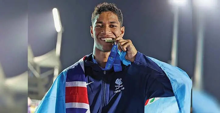 Gold medallist Hansel McCaig.