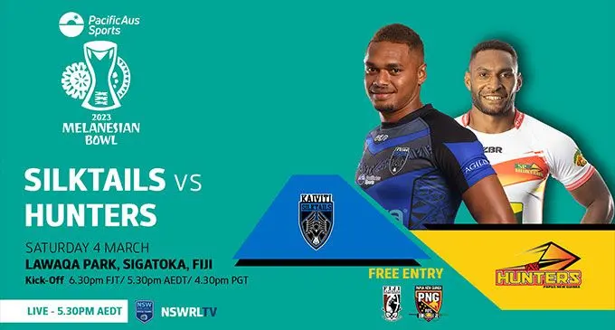 Silktails, Hunters battle for the Melanesian Bowl.
