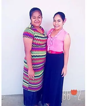 School mates and best friends, Angie and the late Vasiti.