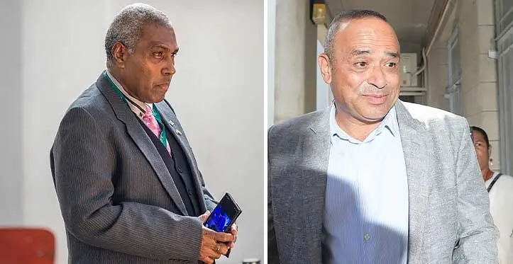Attorney-General and Minister for Justice, Siromi Turaga and suspended Commissioner of Police, Brigadier General Sitiveni Qiliho.