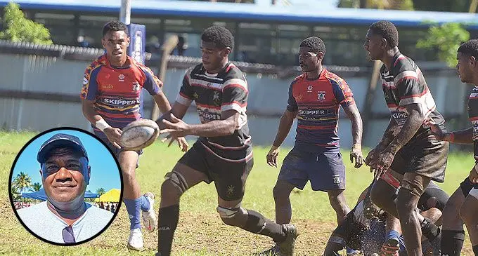 Naitasiri Under 20 is wary of an unpredictable Ba in the next round of Skipper Cup. Inset: Naitasiri Under-20 rugby head coach Lasarusa Senibale. Photos: Ronald Kumar