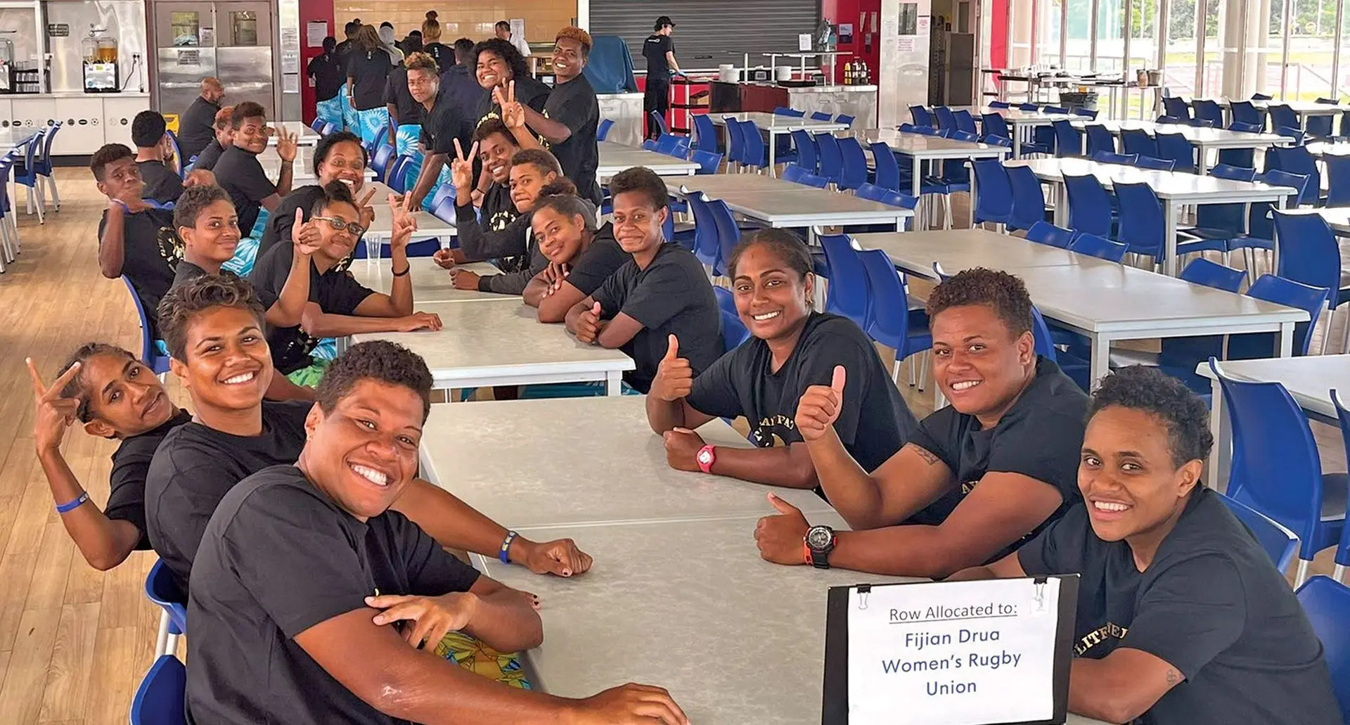 Members of the Fijiana Drua women’s team in Brisbane, Australia. Photo: Fijiana Drua
