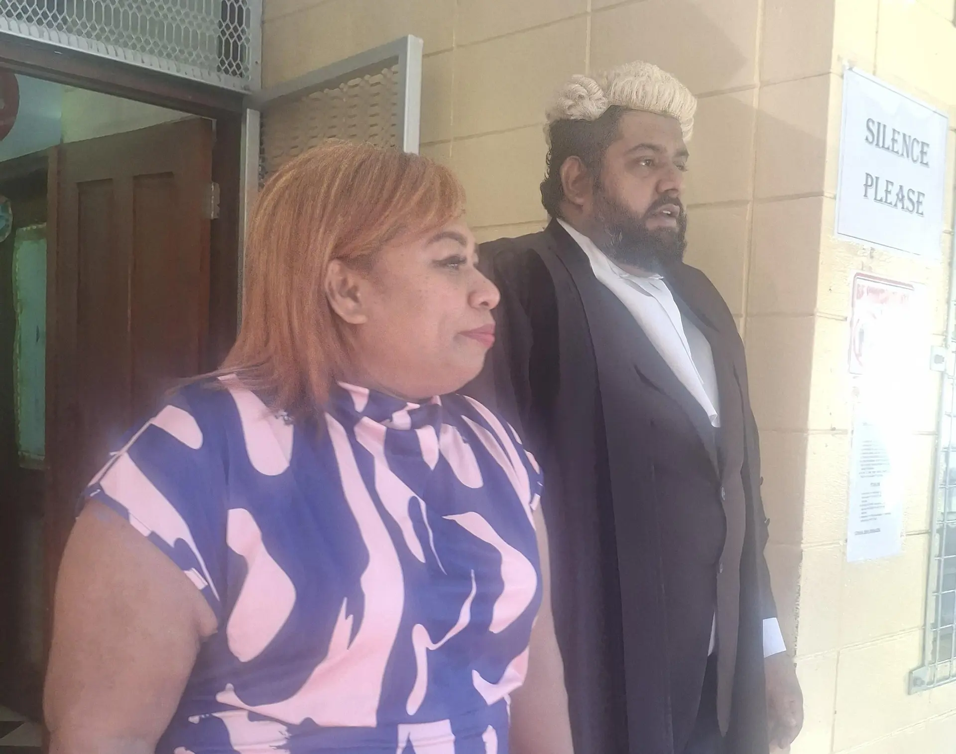 Accused Ana Masere with her lawyer, Viraat Anand at the High Court in Lautoka. 