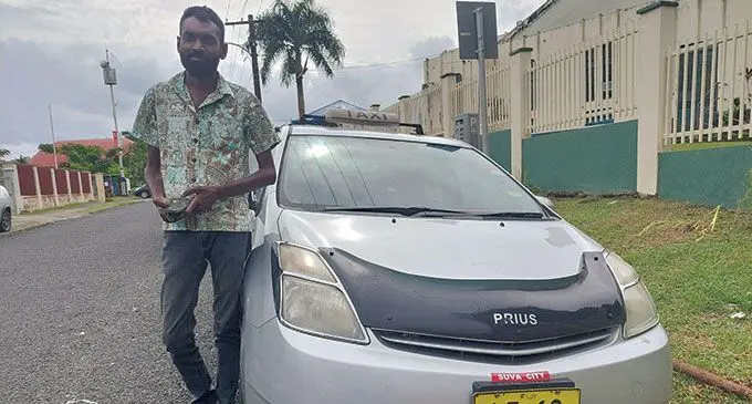 Taxi driver Vijesh Narayan in Suva on June 17, 2022. Photo: Wati Talebula-Nuku