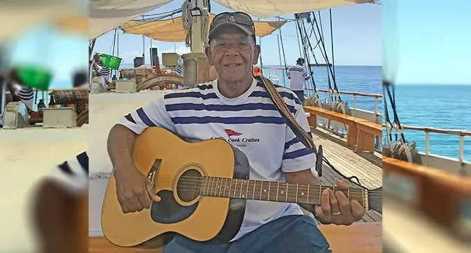 Sakiusa Jitoko onboard Captain Cook Cruise, Spirit of the Pacific . Photo: Sosiveta Korobiau