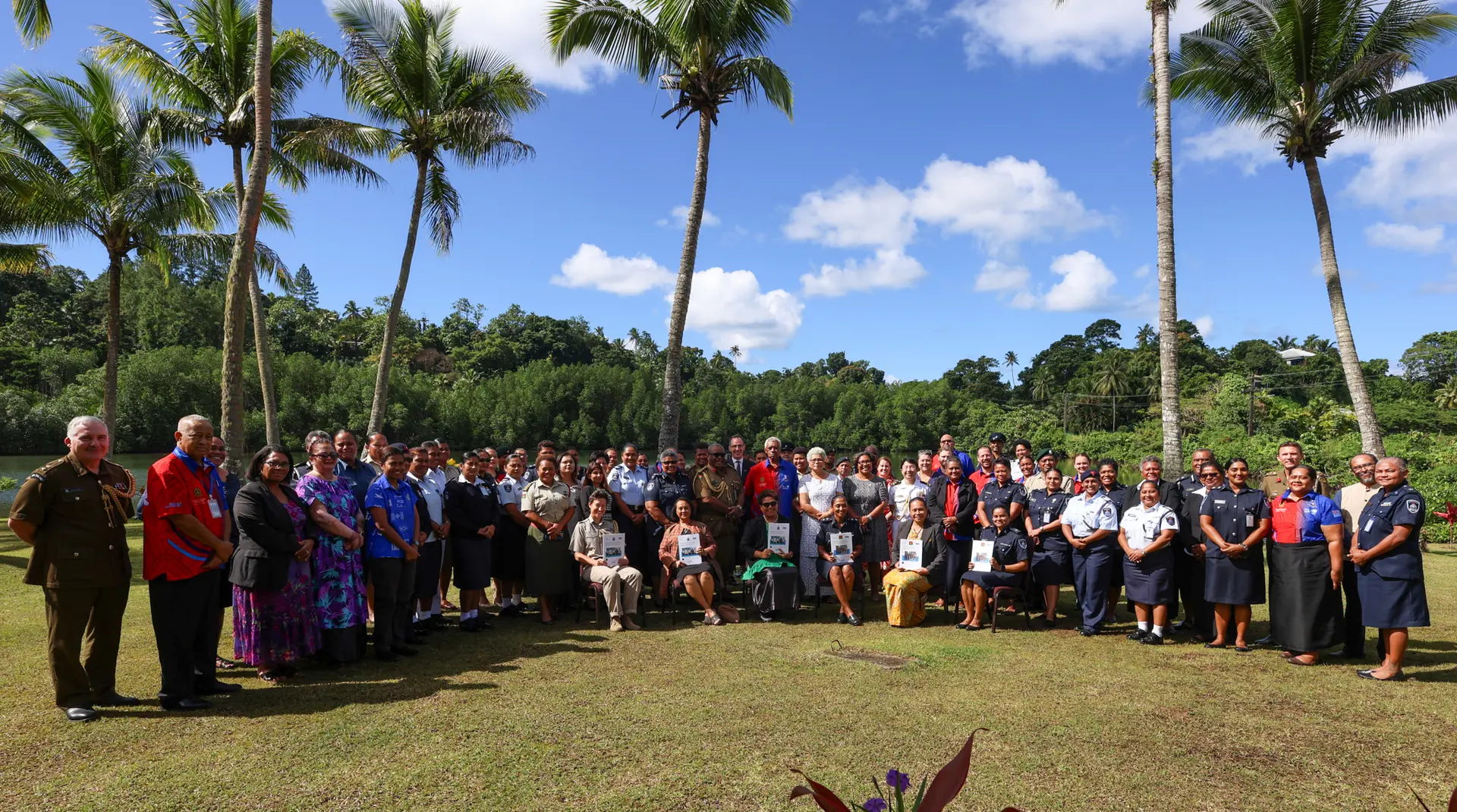 Members of the security forces, government officials, dilpomats and stakeholders during the launch of the Gender Barrier Assessment Project Report at Novotel Convention Centre, Lami on June 30. 2026. 