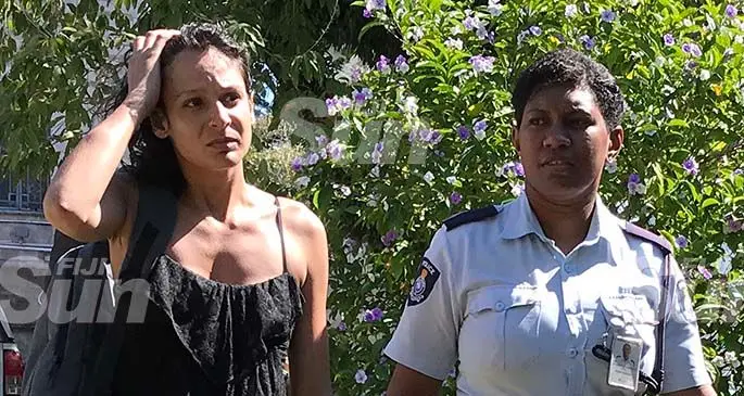 Earlier photo: Zoe Maharaj Moore outside the Magistrates Court in Suva. Photo: Ashna Kumar