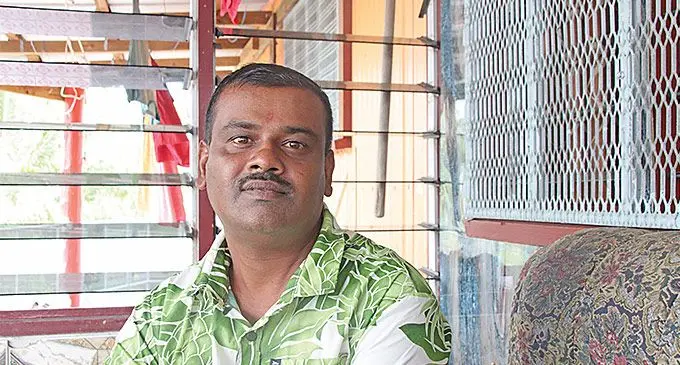 Mukesh Deo in his home on his farm at Muaniweni farming community in Naitasiri. Photo: Sosiveta Korobiau