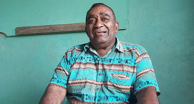 President of the Vatukoula Gold Mine Workers Union, Joseva Sadreu.