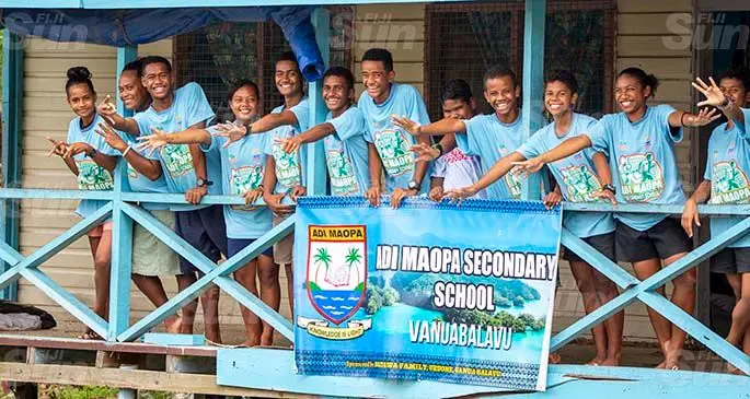The student athletes of Adi Maopa Secondary School at the containment area at Stage 1 Cunningham on April 28, 2021. Photo: Leon Lord