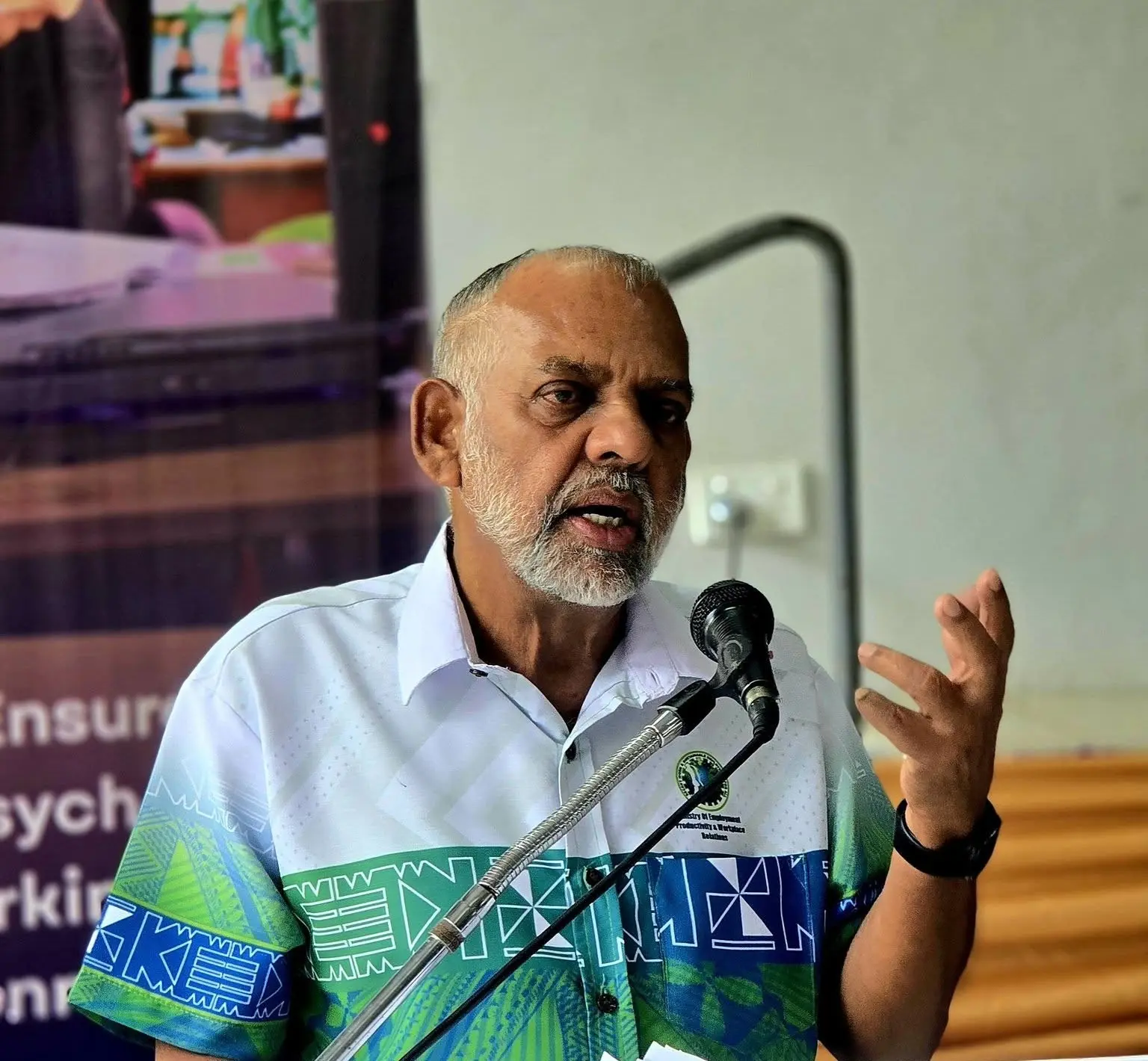 Minister for Employment, Productivity and Workplace Relations Agni Deo Singh.