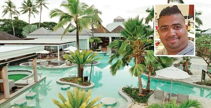 Sheraton Fiji Golf and Beach Resort will host Fiji Chefs Association’s competition to celebrate World Chefs Day on October 20, 2023. Photo: Sheraton Fiji Golf and Beach Resort/ Inset: Fiji Chefs Association president Pranesh Gounder said this year’s contest would be based on cake display.